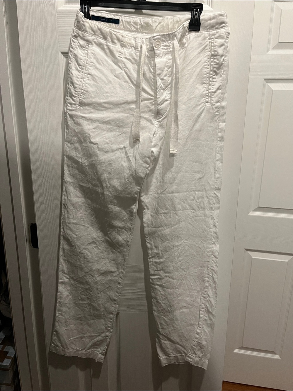 Linen blend pants